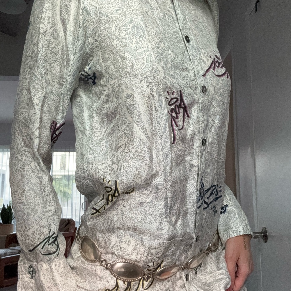 Zadig & Voltaire White Paisley Mini Dress
